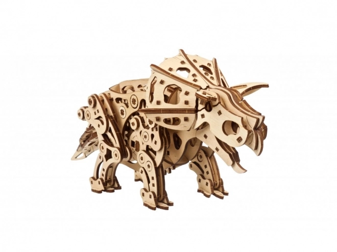 Ugears 3D Wooden Mechanical Puzzle Triceratops