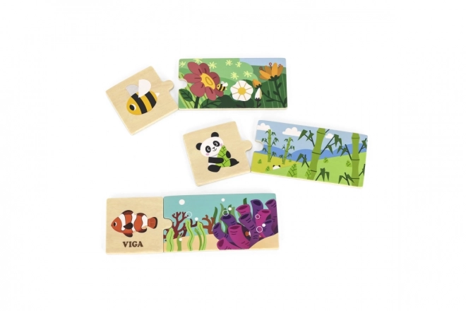 Wooden Animal Habitat Puzzle