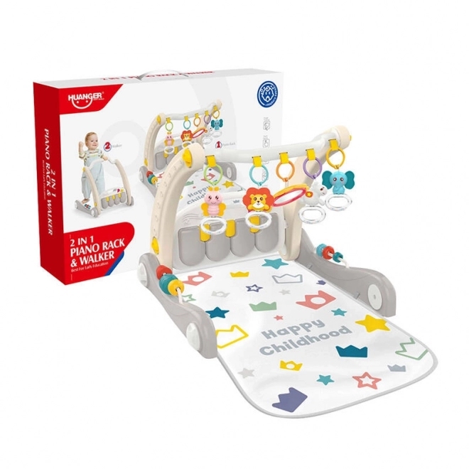 Interactive Educational 2-in-1 Walker and Piano by Huanger