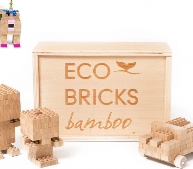 Kit de construction en bois 145 pièces en boîte
