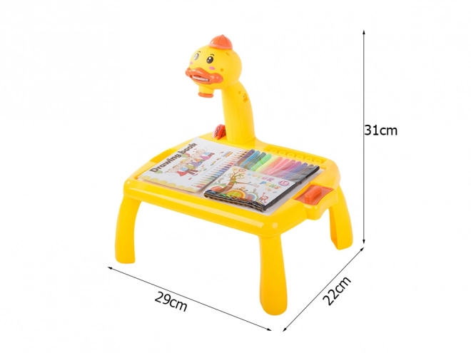 Children's Drawing Projector Table Set