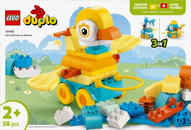 LEGO DUPLO 3 in 1: Tiere auf Rädern