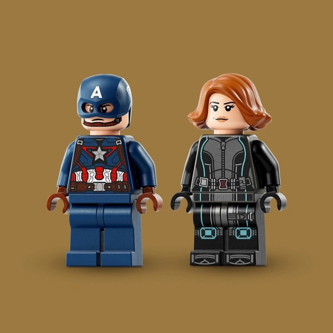 Lego Marvel Black Widow and Captain America Motorcycles