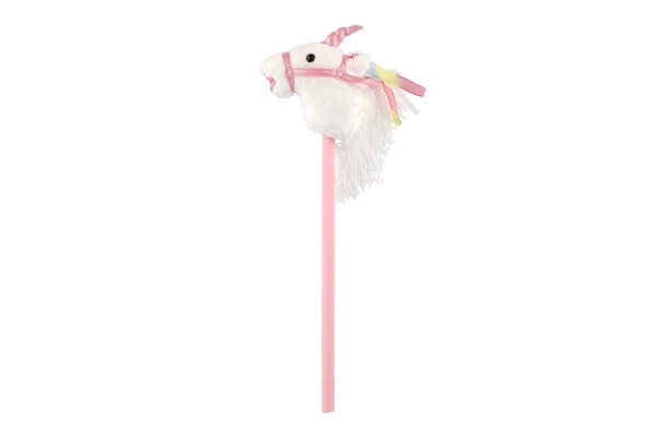 Plush Unicorn Stick Horse with Sound