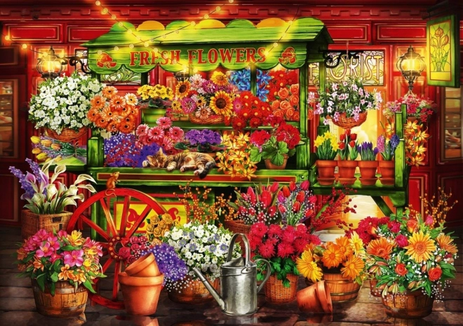 Bluebird Flower Stall Puzzle 1000 Pieces