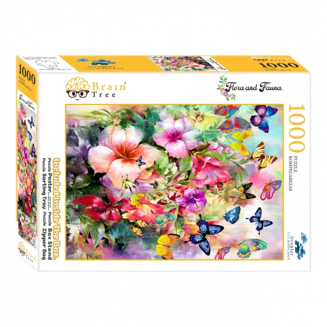 Flower and Butterfly Puzzle by Brain Tree