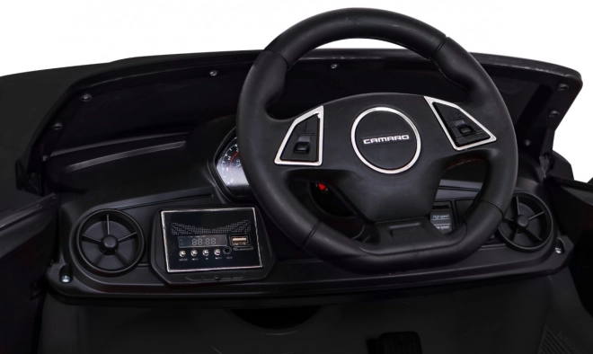 Chevrolet Camaro 2SS cu baterie + telecomandă + roți EVA + pornire ușoară + sunete și lumini – Černá