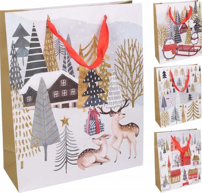 Cadeautas M 26x32x10 cm Kerst