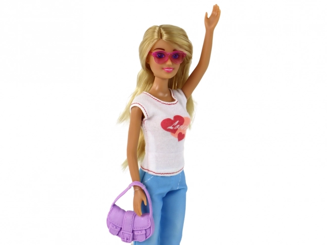 Anlily Doll with Long Blonde Hair and Fashion Accessories