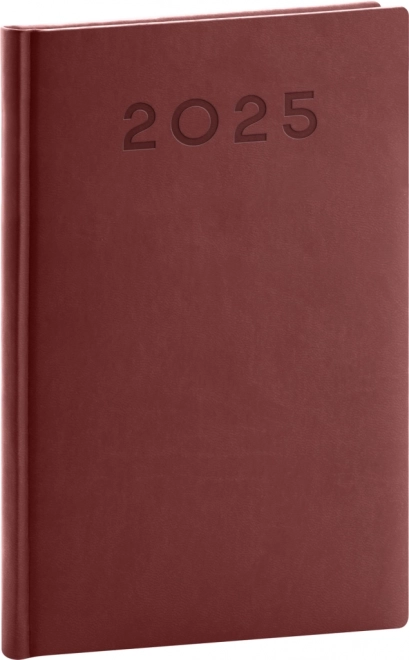 Weekly Diary Aprint Neo 2025 in Burgundy