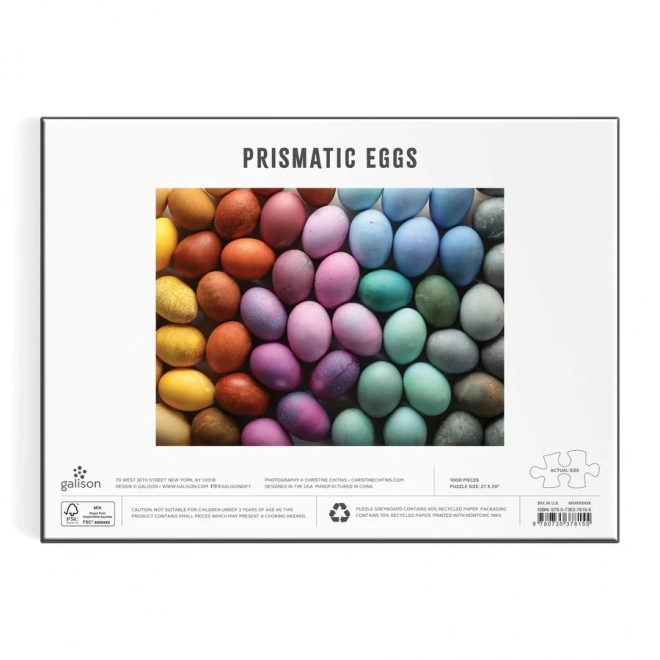 Galison Prismatic Egg Puzzle