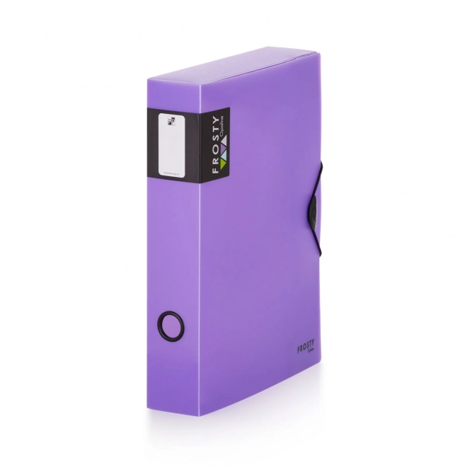 Box with Elastic for Documents A4 Opaline Frosty Purple