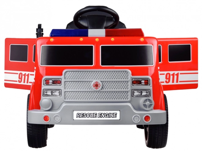 Red Battery Powered Fire Truck for Kids