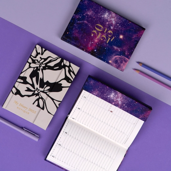 Weekly Magnetic Planner Galaxy 2025