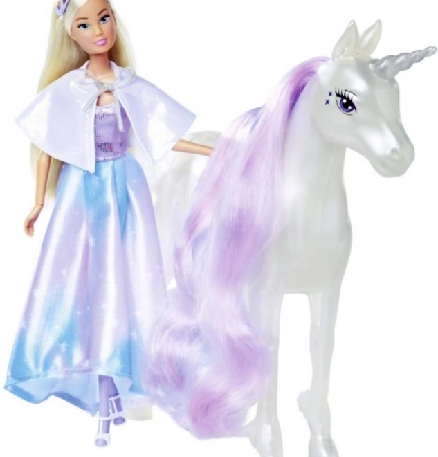 Poupée Steffi avec licorne