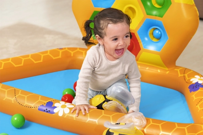 Inflatable Bee Kids Pool with Game and Balls