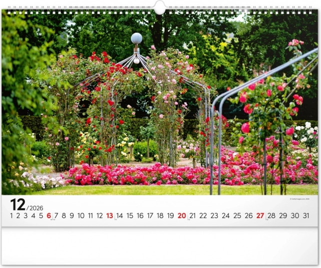 Wall Calendar Gardens 2026