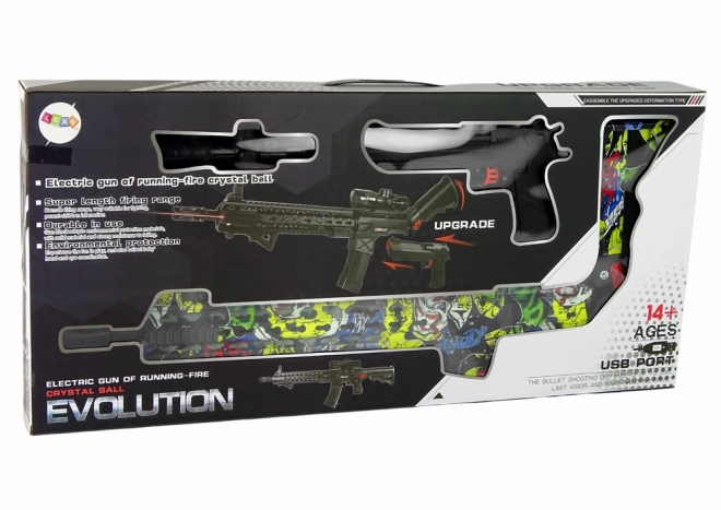 Colorful Water Bullet Gun Set with Accessories