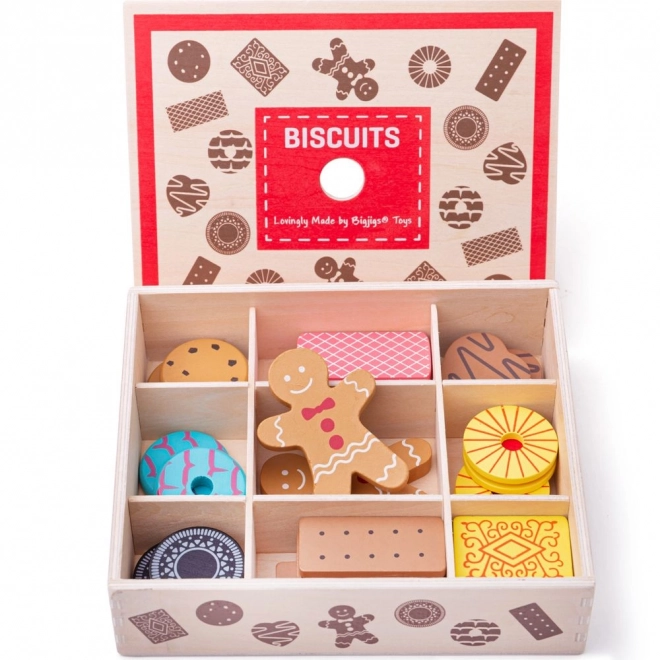 Bigjigs Toys Wooden Cookie Box