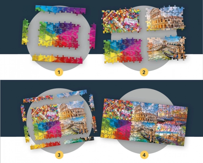 Romantikus naplemente puzzle - Kappadókia 500 darabos