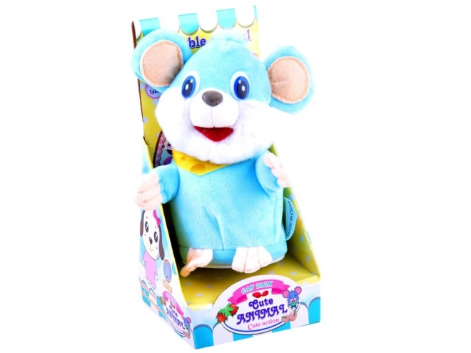 Interactive Repeating Talking Mouse Toy – blue