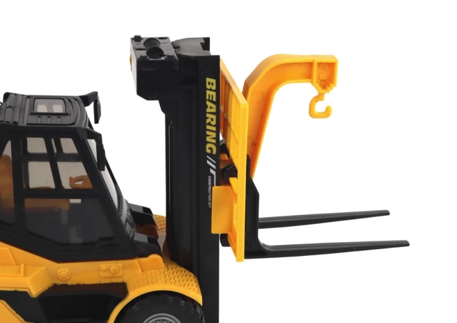 Yellow Toy Forklift with Lights and Sounds