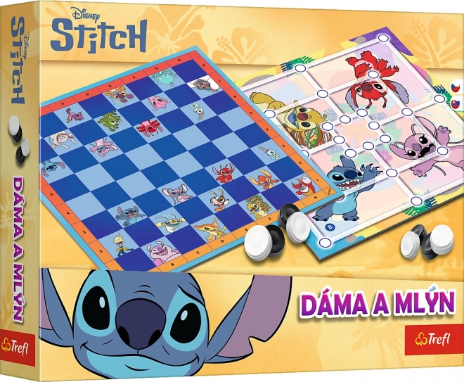 Dames et moulin Lilo et Stitch – jeu de société