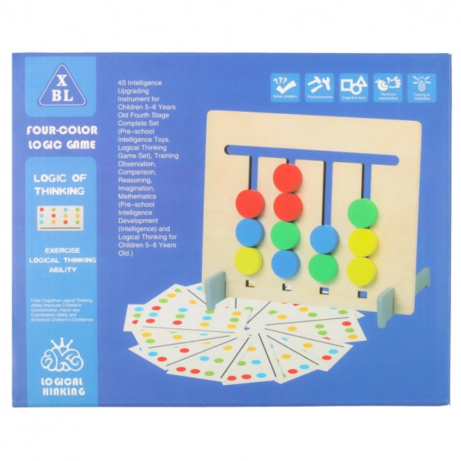 Wooden Educational Toy Match Colors and Fruits Montessori