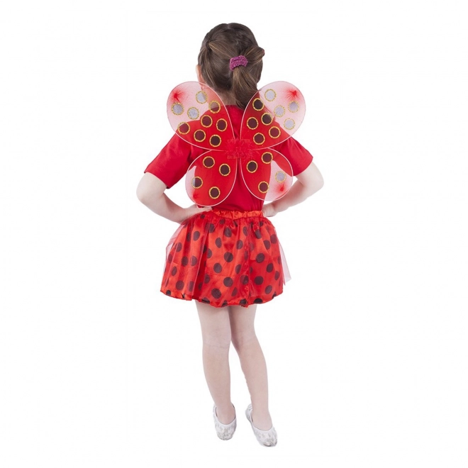 Ladybug Tutu Costume with Wings for Girls