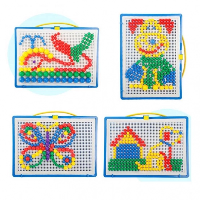 Colorful Pegboard Puzzle Set