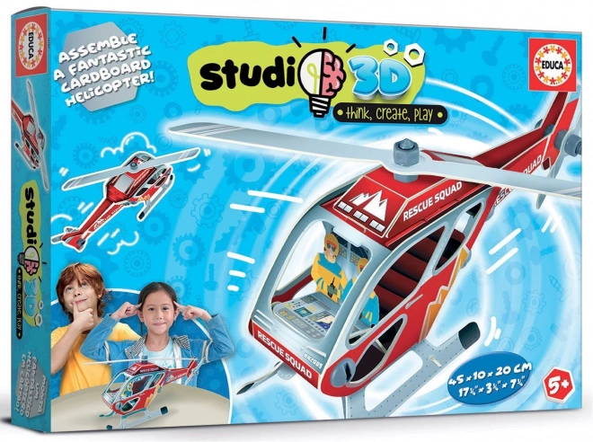 Educa Studio 3D Rescue Helicopter Model