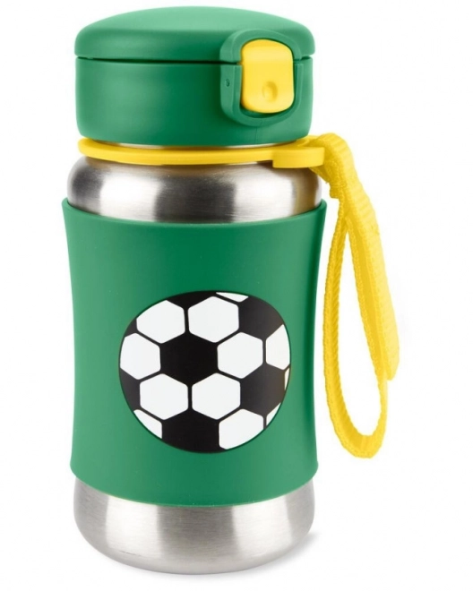 Water Bottle with Straw Spark Style Football