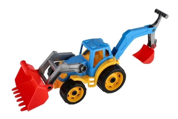 Tractor With Loader And Backhoe Set