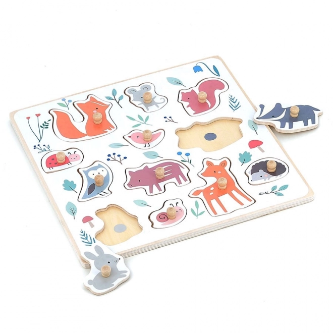 Woodland Animals Puzzle with Handle by Sarah Betz