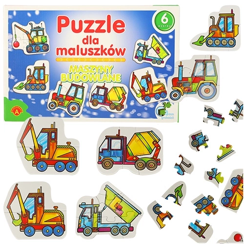 Alexander puzzle dla dzieci - maszyny budowlane 2+