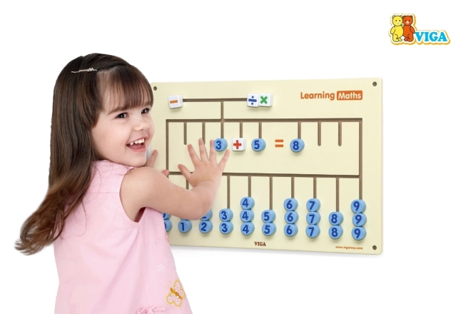 Wooden Wall Counting Game