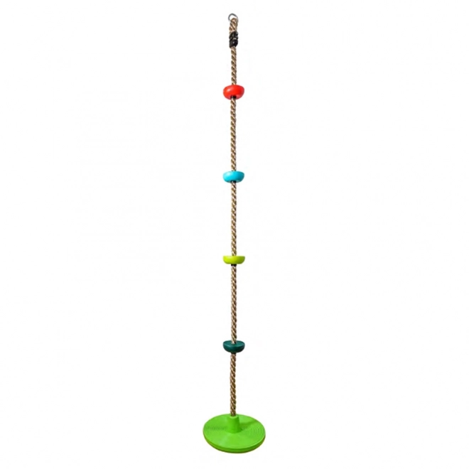 Children's Climbing Rope with Colorful Discs