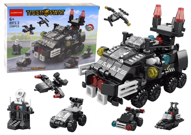 armored vehicle constructor set 6-in-1