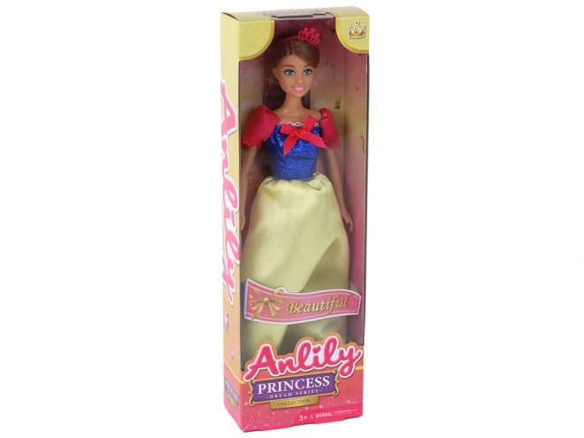 Princess Doll With Dark Hair And Yellow Dress