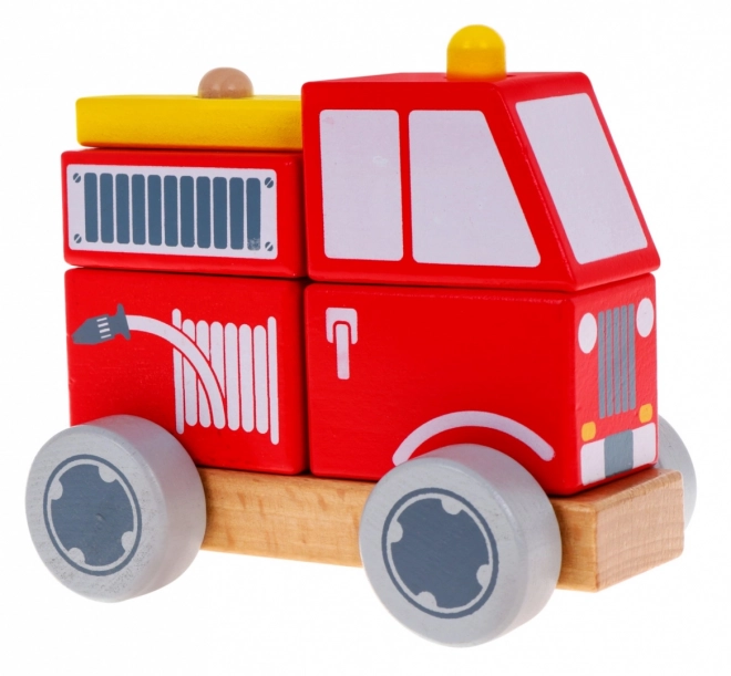 Wooden Fire Engine Toy