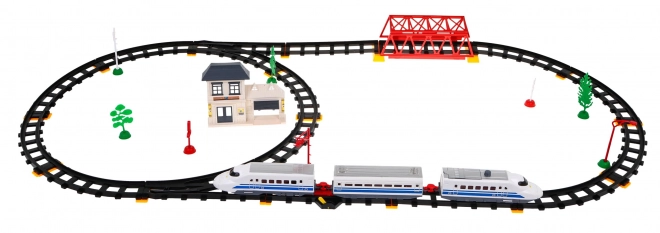 Large Electric Train Set With Loop And Accessories For Kids 3+