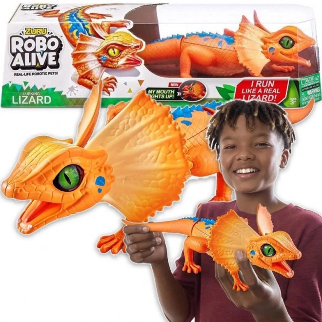 Robo Alive Running Lizard Orange