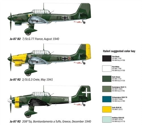 Ju 87 B2 Stuka Model Kit