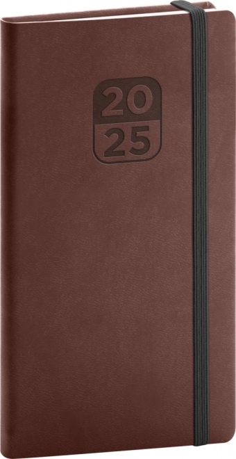 Notique Pocket Diary Aprint Top 2025 Brown