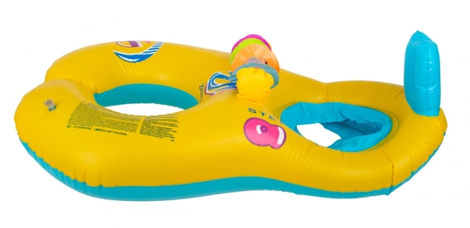 Inflatable Swimming Ring with Seat for Babies and Parents