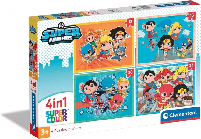 Clementoni DC Superfriends 4-in-1 Puzzle