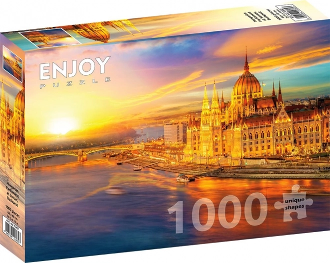 Enjoy Puzzle Hungarian Parliament at Sunset Budapest 1000 Pieces