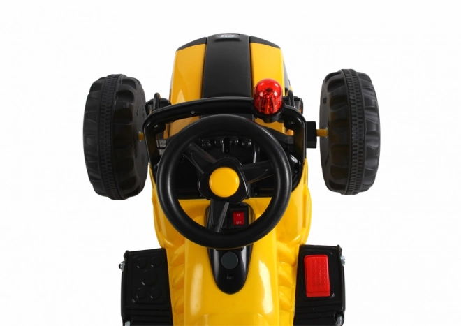 Yellow electric ride-on car