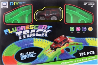Battery-Powered Toy Car Track