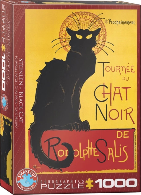 Le chat noir poster 1000 piece jigsaw puzzle